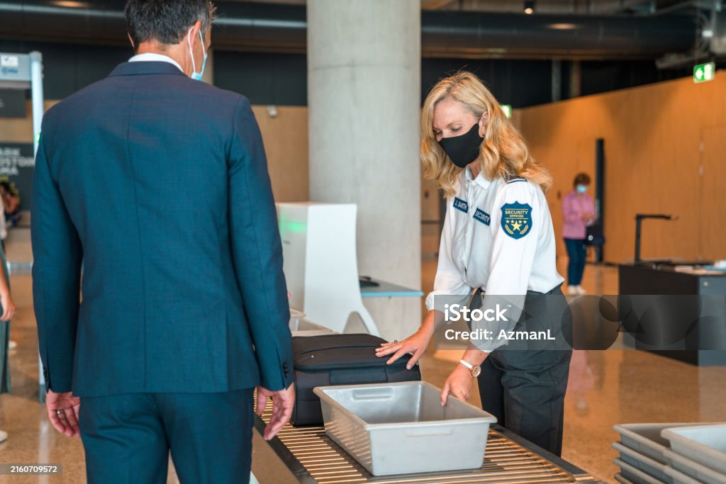 Futurist walking through tech scanner representing life extension and longevity through science